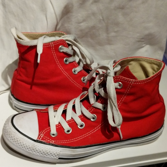 Converse Shoes - Converse Chuck Taylor All Star Hi Tops Red 7